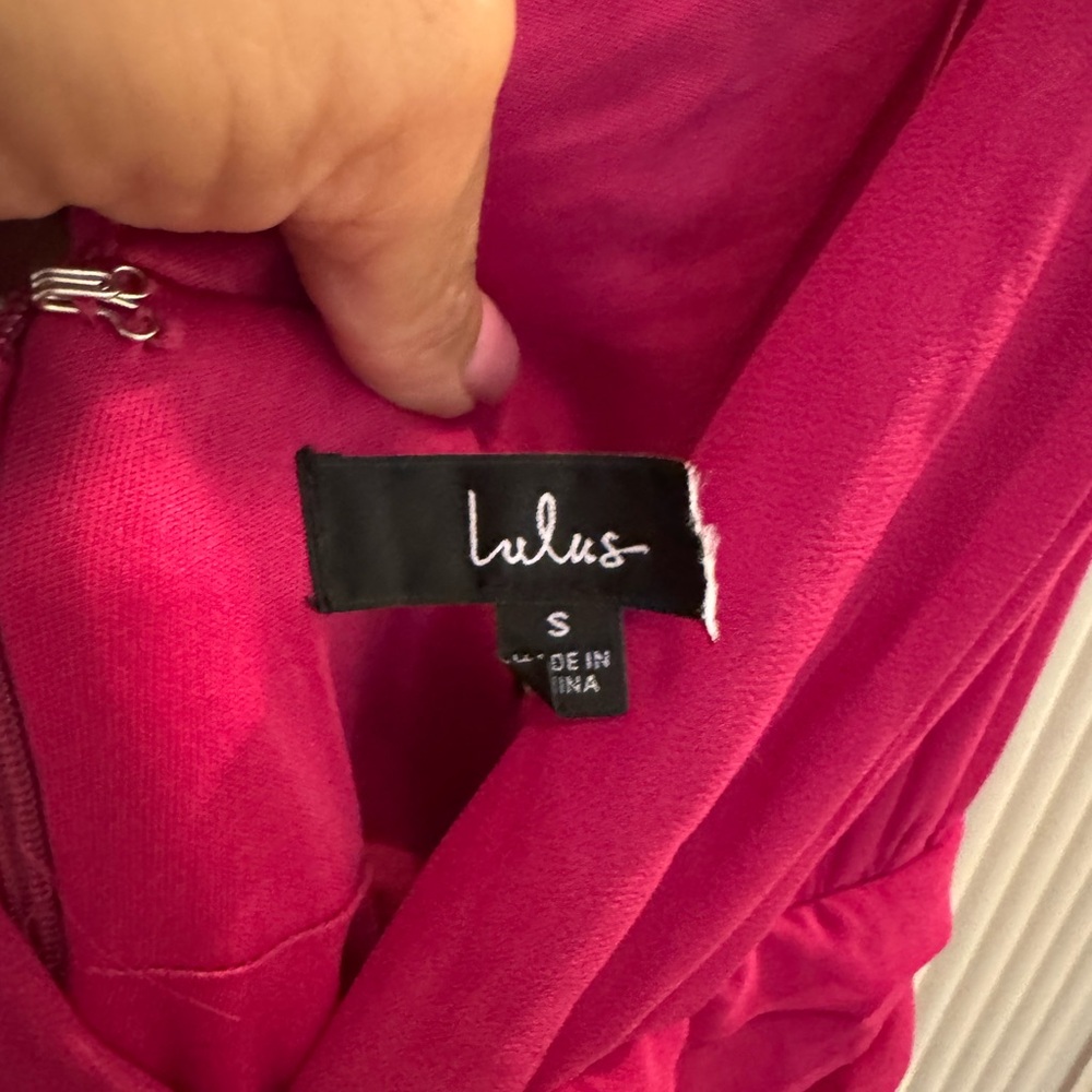 Lulu's Fuchsia Maxi Dress Small - Picture 5 of 5